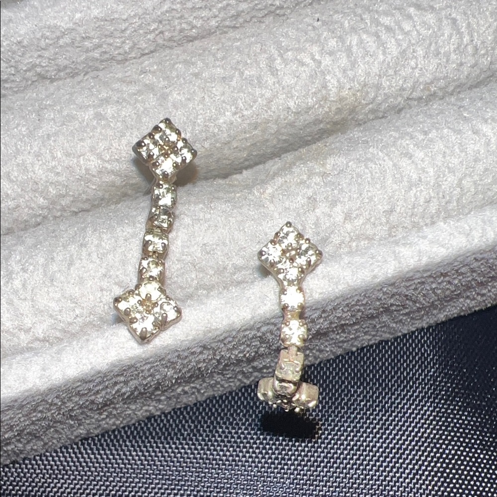 Dazzling Silver Drop Earrings